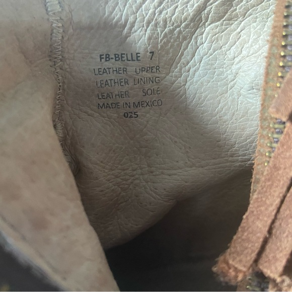 Freebird Belle Suede Leather Fringe Boho Brown Western Ankle Boot Fall Booties 7 - Picture 13 of 13